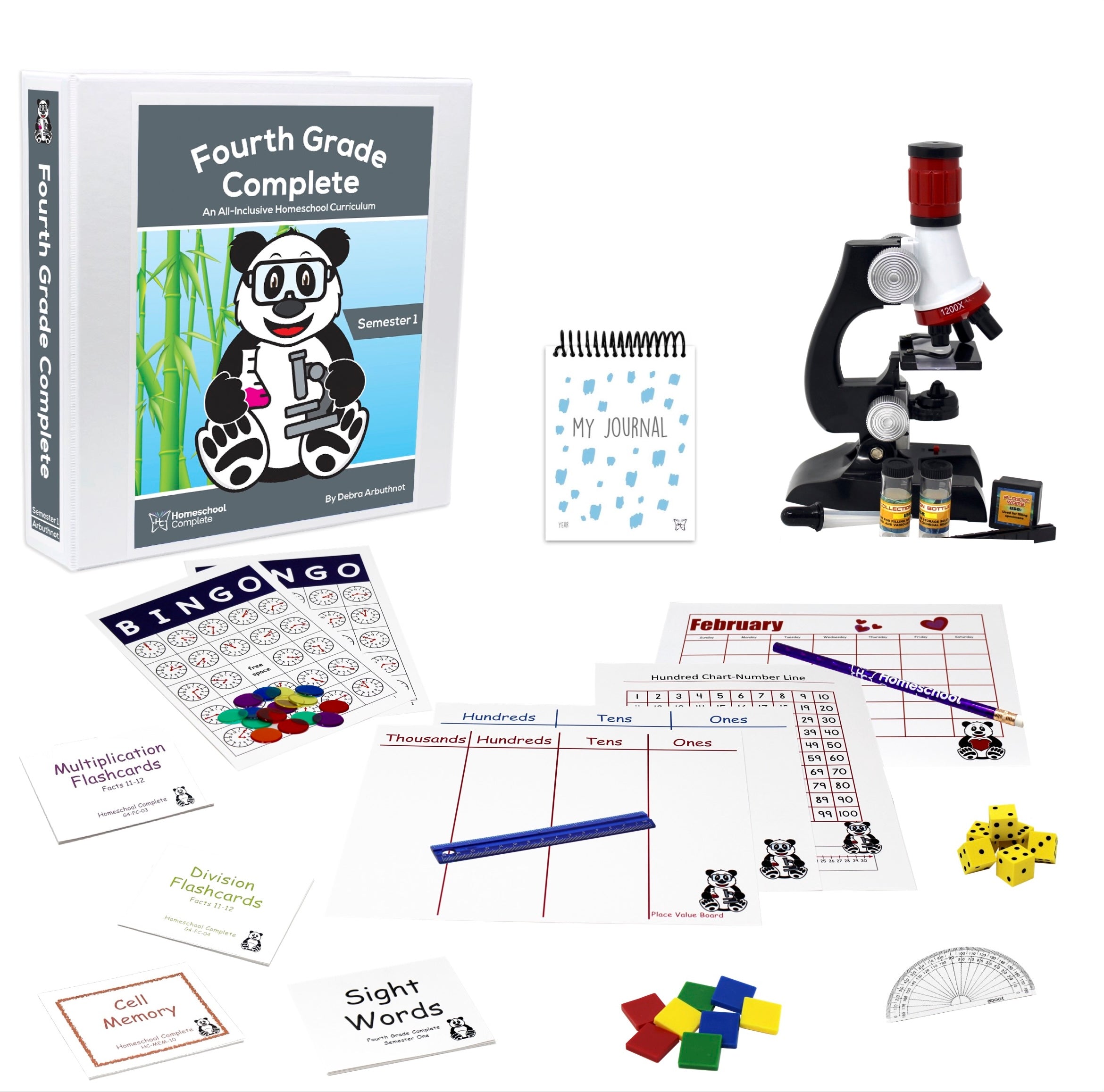 Fourth Grade Complete Semester One Bundle (Secular)